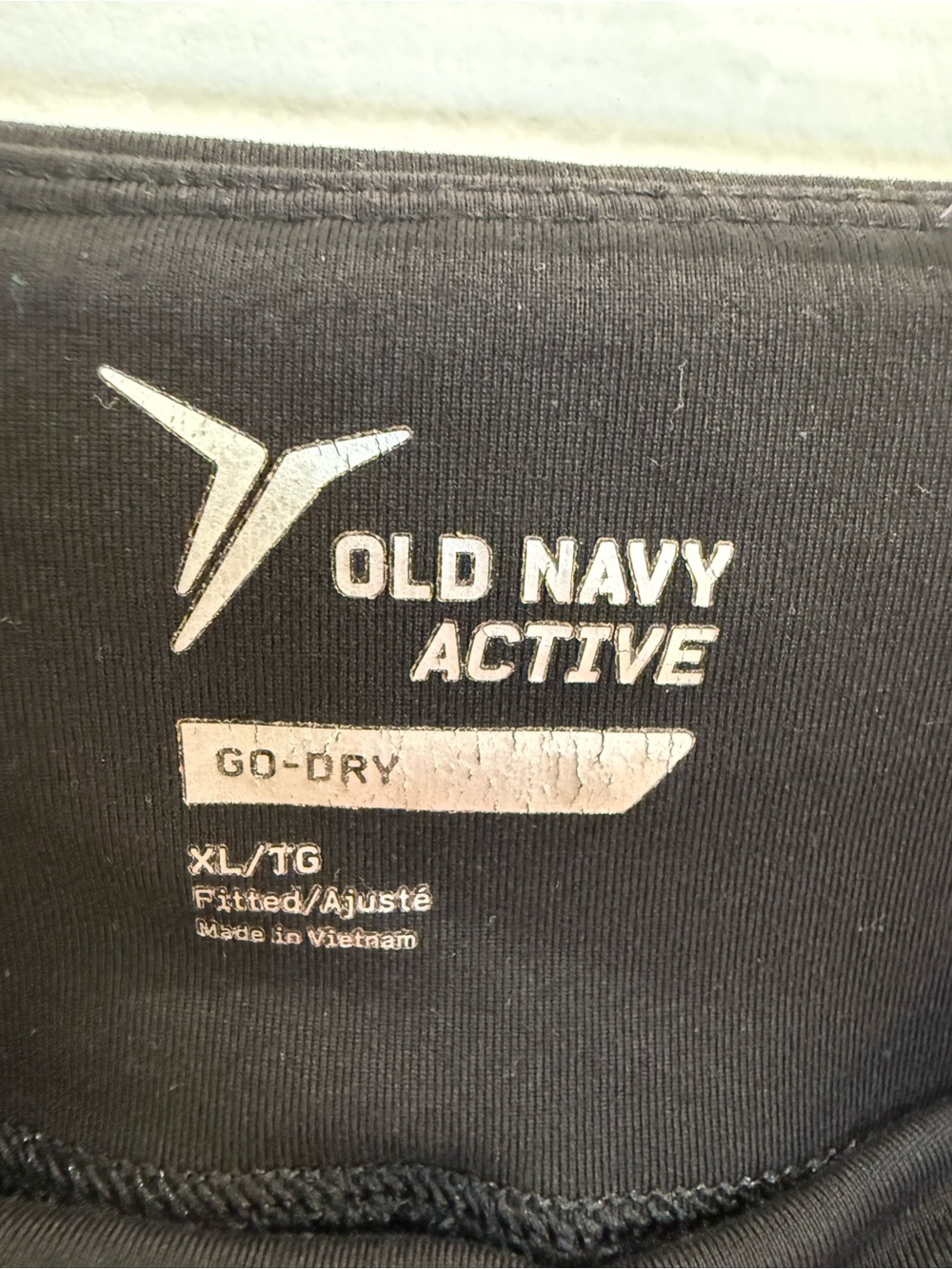 Old Navy Black Size XL Full Length w/ Side Pockets and Mesh on Side of Leggings - Picture 5 of 7